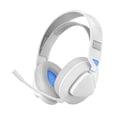 thumbnail image 2 of Auriculares para juegos con cable, receptor 2,4 G, Bluetooth, 4 modos, diadema ajustable, giratorios, ligeros, inalámbricos, color blanco y azul, 2 of 15