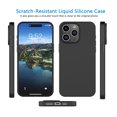 thumbnail image 2 of For iPhone 16 Case Silicone Cover, Tekcoo Shockproof Rugged Soft Gel Rubber Ultra Slim Protective Cover Anti-Scratch Microfiber Lining Cute Phone Case for iPhone 16 - Black, 2 of 9