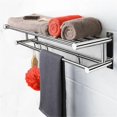thumbnail image 2 of Bathroom Towel Rack Antirust Towel Bar Shower Room Organizer Shelf, 2 of 5