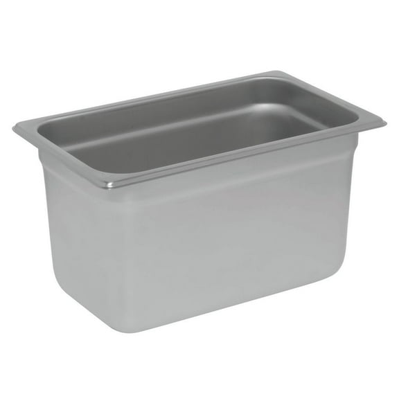 HUBERT Steam Table Pan 1/4 Size 24 Gauge Stainless Steel - 6"D
