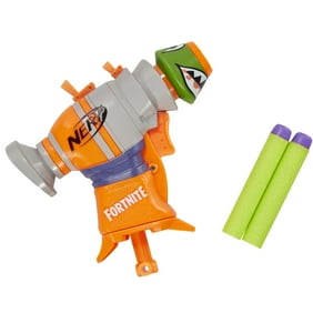 nerf fortnite rl nerf microshots dart firing toy blaster and 2 official nerf elite darts - poop emoji skin fortnite