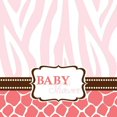 thumbnail image 1 of Creative Converting Baby Shower Wild Safari Pink 16 Count 3-Ply Paper Lunch Napkins, 1 of 1