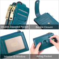 thumbnail image 5 of Two-layer Waxed Leather Zipper Rfid Coin Purse Tracker Card Holder For Airtag (vintage Brown), 5 of 5