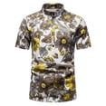 thumbnail image 2 of Camisas de manga corta estampadas delgadas casuales de primavera y verano para hombres Blusa de playa superior Pompotops oipoqjl25529, 2 of 6