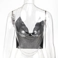 thumbnail image 4 of SNKSDGM Female Seamless Tank Tops for Women Plus Size Plus Size Tank Tops for Women 3X Women Chain Sexy Clothes Beading Tassel Sleeveless Backless Crop Top Club Vintage Tank Tops M, 4 of 5