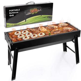 Fire Sense Notebook BBQ Grill Cooking Bars Foldable ,Portability