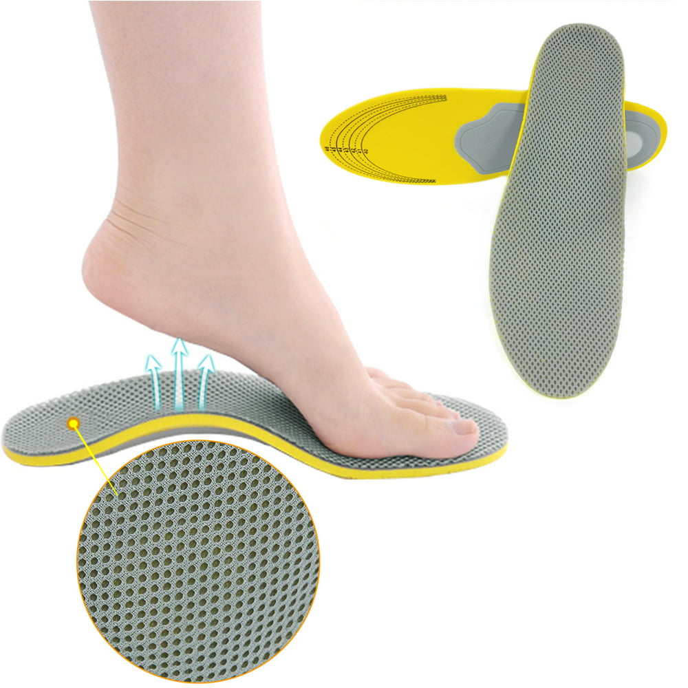 1 Pair Unisex Orthotic Shoe Insoles Inserts High Arch Support Cushion ...