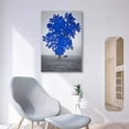 thumbnail image 3 of Wall26-Canvas Wall Art-Blue and Black Abstract Colorful Tree-Giclee Painting Wall Bedroom Living House Decoration Home Art - 32x48 inches, 3 of 4