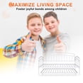 thumbnail image 6 of Miniyam Metal Twin Daybed with Pull Out Twin Trundle,Trundle Bed for Living Room Guest Room,White(Mattress not included), 6 of 9