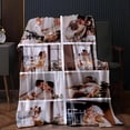 thumbnail image 5 of Custom Flannel Blanket for Adult Kid, Personalized Photos Throw Blanket Single Sided Printing, Perfect Home Decor Gift Birthday Valentines Christmas (8 Photos, 80x120CM), 5 of 6