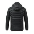 thumbnail image 6 of DODADAWANJ Mens Heated Jacket Lightweight Smart Electric Heated Jackets Big and Tall Quilted 21 Heating Zones Hooded Coat Winter Windproof Skiing Coats No Battery XXXL, 6 of 6
