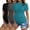 3pcs Black / Dark Grey / Teal, variant on Women Maternity T Shirt Crew Neck Side Ruched Pregnancy Tops Short Sleeve Tee Shirts for Mama Black/Dirty Pink/Light Grey