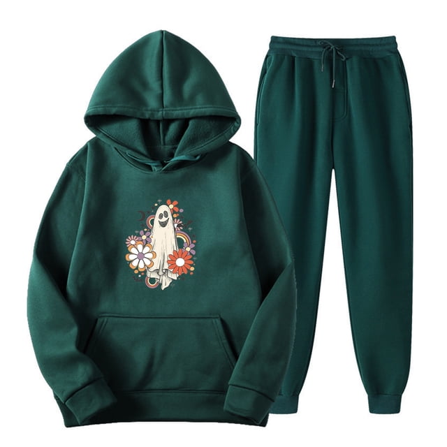Puntoco, moda para mujer, abrigo informal deportivo con estampado, pantalones largos, suéter con capucha, tops, conjunto de pantalones, conjunto con capucha de manga larga, liquidación Puntoco Puntoco-2005
