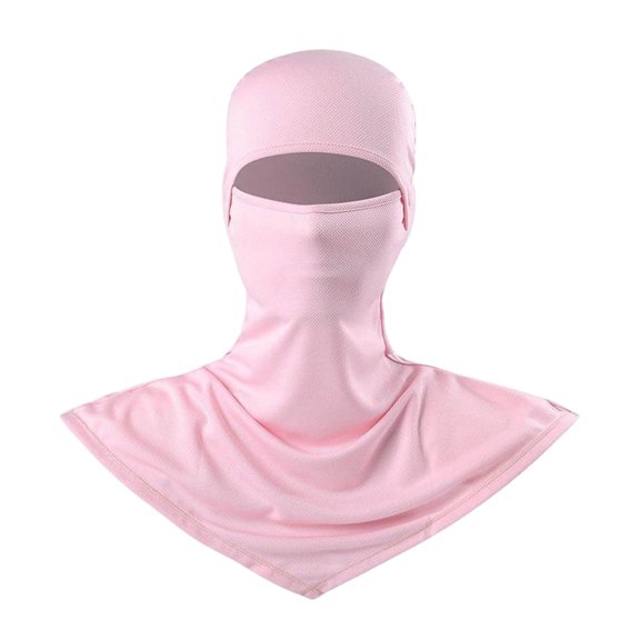 Neck Gaiter Face Mask for Men & Women - UPF 30 Sun Protection Breathable Headwear Bandana for Motorcycle, Hiking, Fishing Light Pink One Size