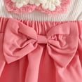 thumbnail image 5 of Product Classification Girls Dresses Product Title Girls Long Sleeve Bowknot Ribbed Dress Headbands Set for Everyday Casual and Schoolwear, 5 of 5