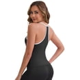 thumbnail image 2 of DARING DIVA Women's Colorblock Ice Silk Spaghetti Straps V Neck Tank Top S Black, 2 of 6