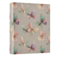 thumbnail image 2 of Three Ring Binder Butterfly Soft Colors 1.5 Inch Round Binder D-Rings for Office Supplies and More, 2 of 10