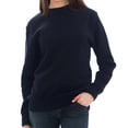 thumbnail image 3 of Oversized Unisex Lane Seven Ring Spun Cotton Long Sleeve Premium 3-End Fleece Sweatshirt - Navy XL, 3 of 4