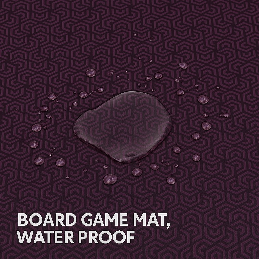 Board Game Mat for 36 in Tables, Table Cover for Mahjong, Poker, Playing Cards - Burgundy. 32 in