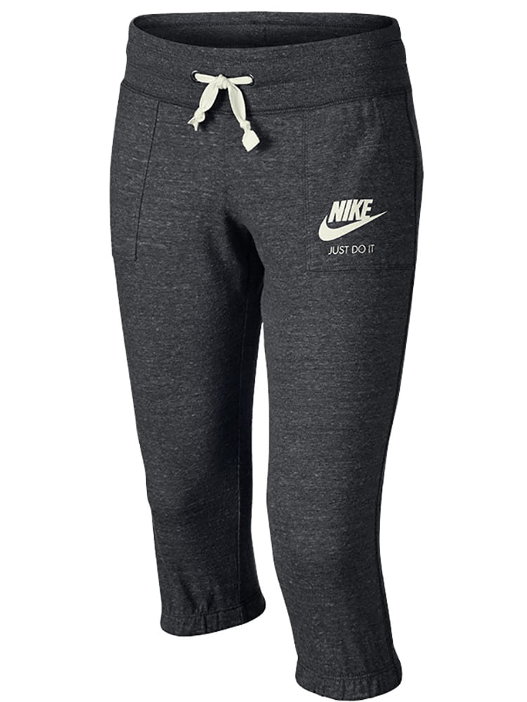 Nike - Nike Sportswear Gym Vintage Knit Capri Sweatpants (Anthracite ...