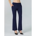 thumbnail image 2 of ALWAYS Women’s Bootcut Yoga Pants with Pockets – High Waist Stretch Work Pants Flare Leg Comfy Lounge Fit Navy X Large, 2 of 6