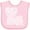 AD-Pink, variant on Inktastic Louisiana Silhouette Mandala Boys or Girls Baby Bib