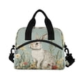 thumbnail image 2 of Lunch Bag Portable Crossbody Meal Bag Cooler Bag Insulated Lunch Bag Food Bag Handheld & Crossbody Design Garden Cute Rabbit, 2 of 6