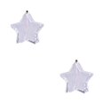 thumbnail image 1 of Bewildely Regalo de decoración del hogar de lámpara de quema de aceite de vidrio soplado a mano 2piezas estrella de cinco puntas, 1 of 1