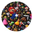 thumbnail image 1 of Yiaed Mario Print Christmas Tree Skirt , Tree SkirtsTree Mat for Christmas Winter Holiday Indoor Decorations-48", 1 of 7