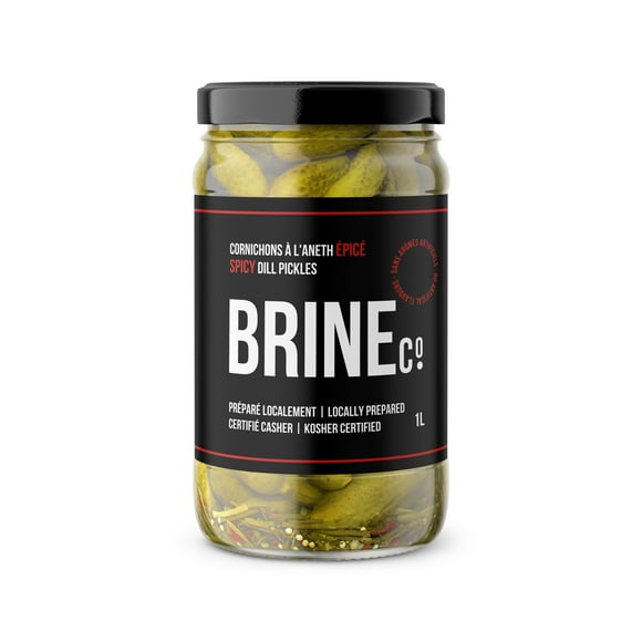 Brine Spicy Dill Pickles 1L Jar, Jar 1L