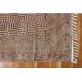 thumbnail image 5 of Casavani Outdoor Patio Children Playroom Rug, Brown 4x4 feet, 5 of 6