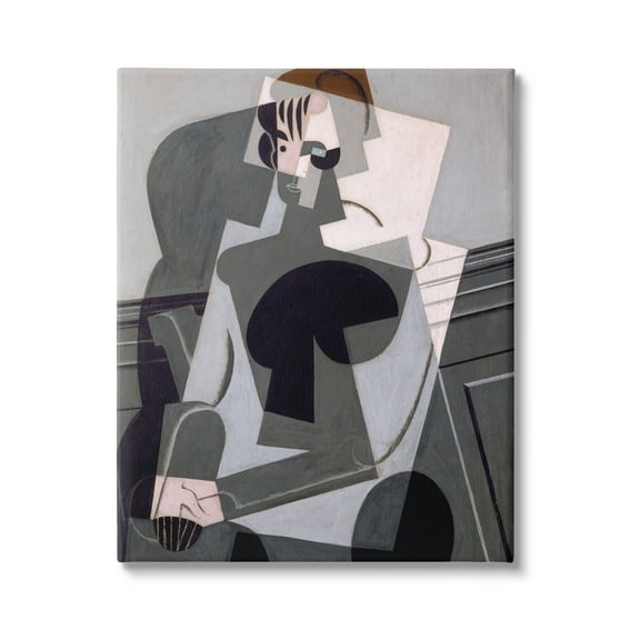 Stupell Industries Portrait de Madame Josette Juan Gris Classic Abstract Painting Painting Gallery Wrapped Canvas Print Wall Art, Design by one1000paintings