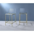 thumbnail image 3 of Fox Hill Trading Pure Decor 24" Antonio Lucite Counter Stools in Gold (Set of 2), 3 of 3