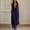 *Dark Blue, variant on ClodeEU Women's Sleeveless Wide Leg Jumpsuit,Button Down Casual Linen Romper with Pockets Army Green,Women's Plus L