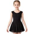 thumbnail image 2 of REDARER Girls Cap Sleeve Ballet Leotard Soft Stretchy Chiffon Skirt Lightweight Elegant Dance Practice Outfit,4-5 Years, 2 of 4