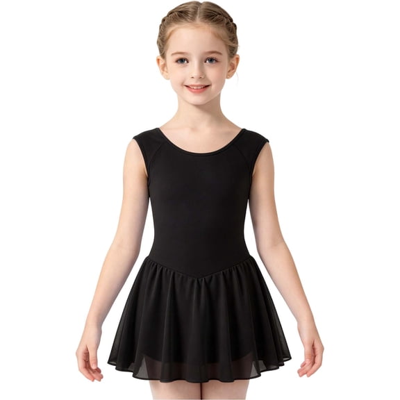 Ballet Leotards for Girls Toddler Dance Ballet Leotard with Skirt Ballerina Dresses Tutu Outfits Flutter Sleeve