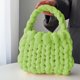 thumbnail image 1 of Bolso tejido para mujer | Bolso estilo crochet | Bolso de hombro artesanal | Bolso tote lavable de PU para uso diario | Bolso cruzado informal para ir de compras, al trabajo y a viajar, 1 of 6