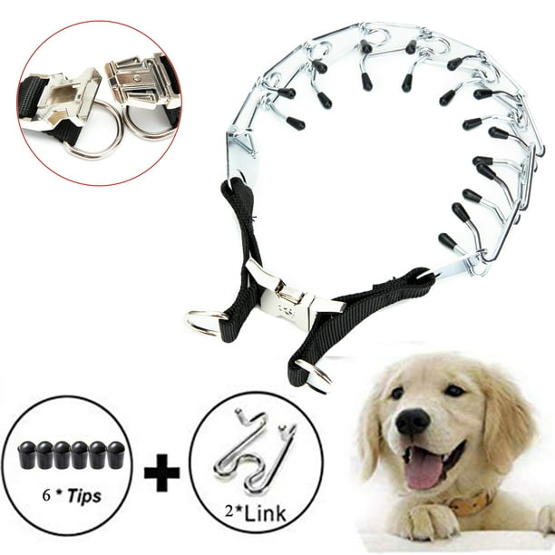 24 inch Dog Prong Training Collar, Adjustable Pet Training Pinch Collar
