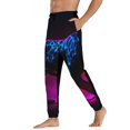 thumbnail image 3 of Kdxio Futuristic Purple Panther A、 Pattern Joggers,Sweatpants for Men with Pockets-3X-Large, 3 of 5