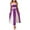 Purple, variant on EINCcm Women's Spaghetti Strap Maxi Dress 2025 Summer Sleeveless Color Block A Line Flowy Party Long Dresses