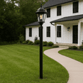 thumbnail image 5 of Design House 80" Traditional Outdoor Lamp Post, Weather-Resistant, Black, Suitable for LED Bulbs, 5 of 15