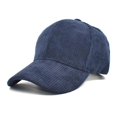 thumbnail image 1 of Autumn Winter Corduroy Baseball Cap Solid Color Caps, 1 of 5