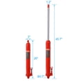 thumbnail image 4 of 8 Ton Hydraulic Long Ram Jack with Clevis Base for Garage Crane and Engine Hoist, 16000 lb Capacity, Heavy Duty Steel, Red, 4 of 8