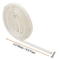 thumbnail image 2 of Uxcell 9.8Ft-5mm High TEMP Silicone Fiberglass Sleeve Insulation Cable Protectors White, 2 of 5