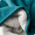 thumbnail image 4 of Bare Home Plush Sherpa Bed Blanket - Fluffy & Soft - Reversible - Lightweight - Twin/Twin XL, Caribbean Sea, 4 of 7