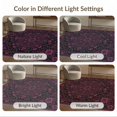 thumbnail image 7 of ODIKA 5'x7' Washable Area Rug Easy Care, Non-Shedding, Pet Friendly, Charcoal Black Witchy Victorian Plum Gothic Maximalist Florals with Boho Medallion for Small Living Room, Bedroom, 7 of 7