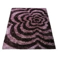 thumbnail image 4 of Rugsotic Carpets Hand Tufted Shag Polyester Eco-Friendly Area Rugs - 4'x6', Rectangle, Purple, Plain Solid Design, High Pile Handmade Anti Skid Rugs for Living Room, Bed Room K00042, 4 of 5