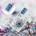 thumbnail image 2 of Glitter Case for Samsung Galaxy S23 FE, Galaxy S23 FE Liquid Case Cute Pink Moving Liquid Floating Sparkle for Girls Women Clear Soft TPU Protective Cover for Samsung Galaxy S23 FE Dandelion, 2 of 10