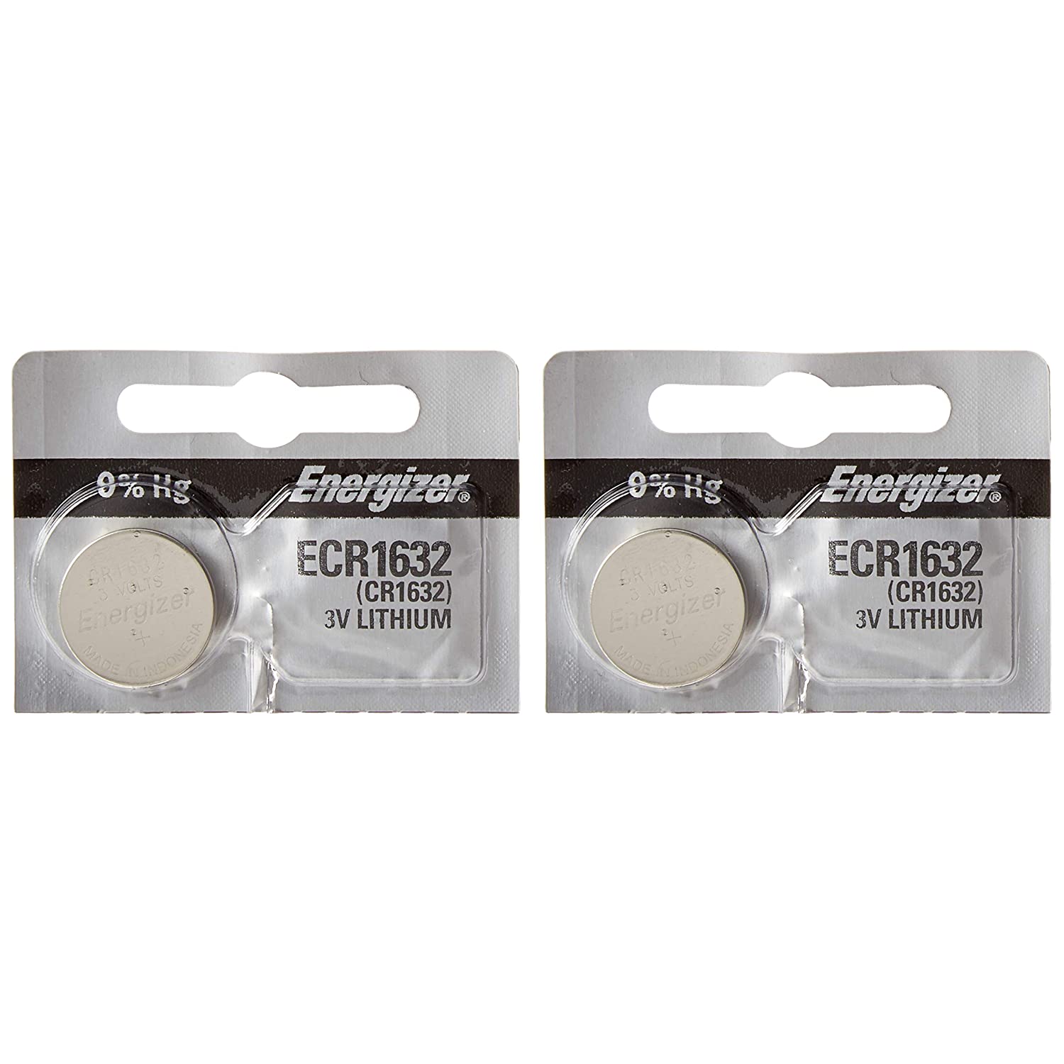 Energizer CR1632 Lithium Battery 3V (2 Batteries Per Pack) Walmart