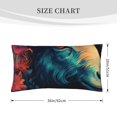 thumbnail image 3 of Pofeuu Colorful Flower Goat Print Queen Pillow Cases,Pillowcases with Envelope Closure, Wrinkle, Fade and Stain Resistant Pillow Covers-20x36in（No pillow core), 3 of 7